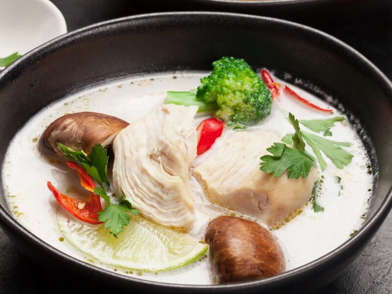 Tom Kha Gai soup - Thai coconut chicken soup